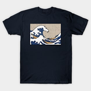 Katsushika Hokusai The Great Wave off Kanagawa Classical Art Memes T-Shirt